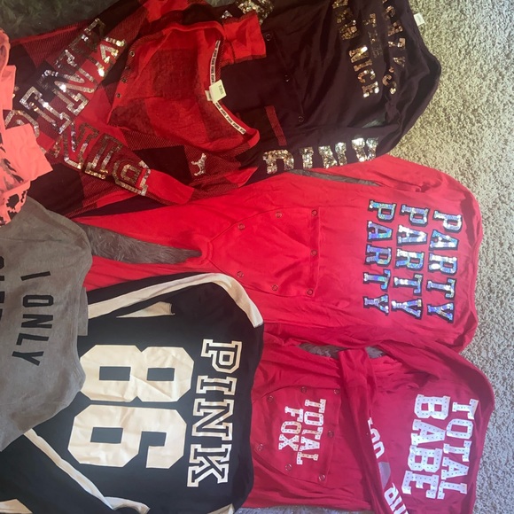 VS PINK ONESIE thermal pajamas bundle - Picture 4 of 7